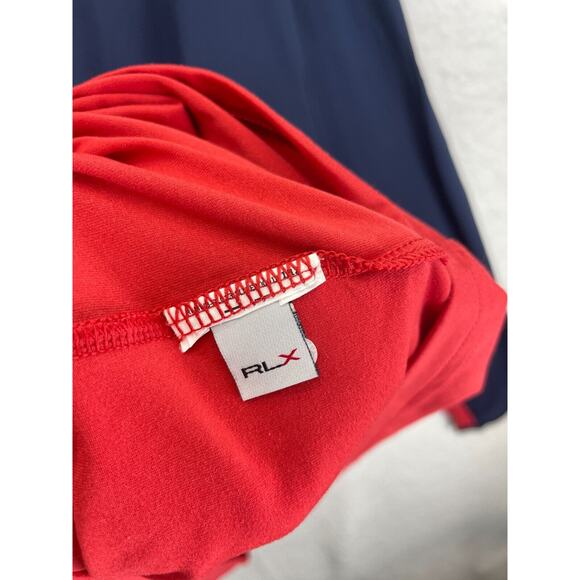 RLX Ralph Lauren Peached‎ Jersey Half Zip Men’s Size XL Blue Red Mid Layer - Picture 6 of 8